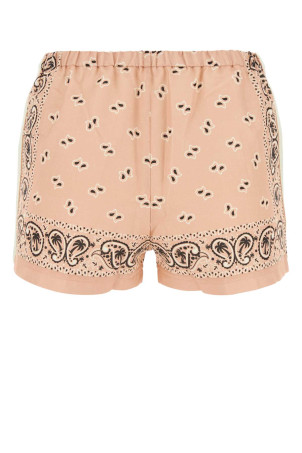 Шорти з принтом з суміші льону PALM ANGELS (PWCB047S24FAB001)