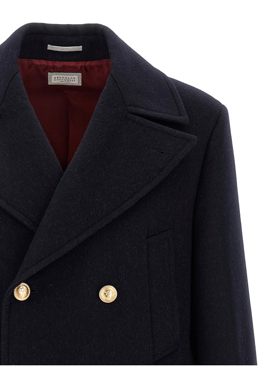 Wool coat Blue