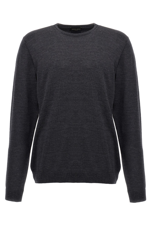 Свитер из мериносовой шерсти Серый ROBERTO COLLINA 253M01001M0121