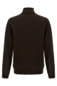 Вязаный свитер с высоким воротником из шерсти, коричневый ROBERTO COLLINA 253M01003M0108