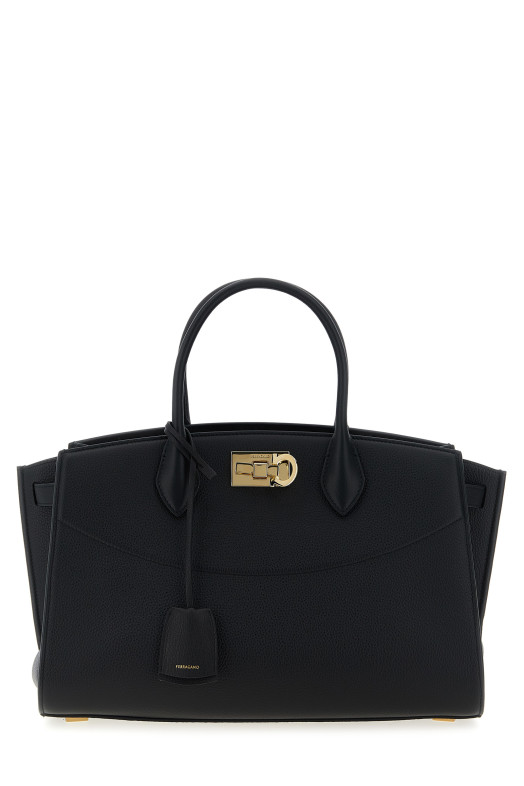 'New Ferragamo Studio Soft (L)' сумочка Чорна 785995NERO 'New Ferragamo Studio Soft (L)' сумочка Чорна 785995NERO