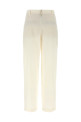 Pleat pants White