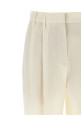 Pleat pants White