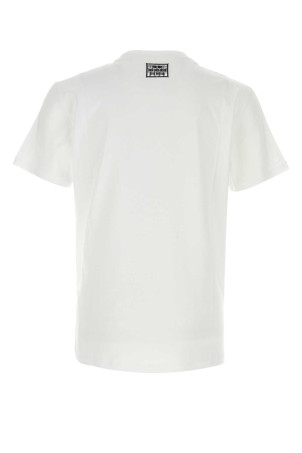 Белая хлопковая футболка White FENDI (FY1319AV0H) Белая хлопковая футболка White FENDI (FY1319AV0H)