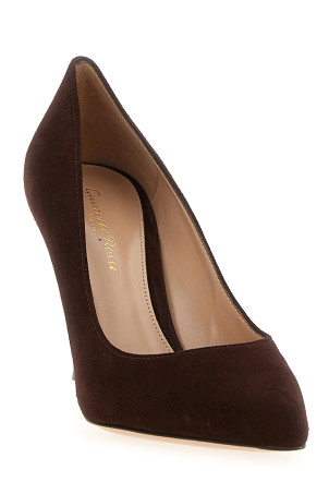 Туфли-лодочки «Gianvito» коричневого цвета G2458085RICCAMCHOC Туфли-лодочки «Gianvito» коричневого цвета G2458085RICCAMCHOC