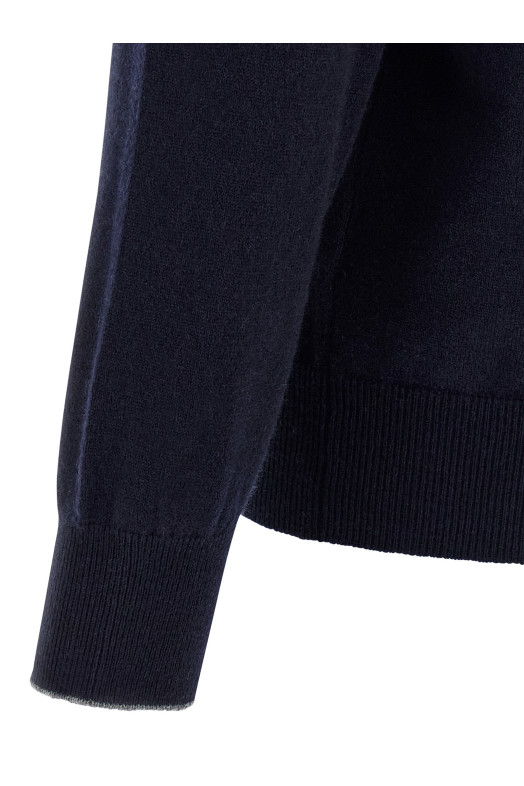 Cashmere polo shirt Blue Cashmere polo shirt Blue