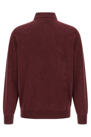 Cashmere polo shirt Bordeaux Cashmere polo shirt Bordeaux