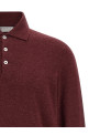 Cashmere polo shirt Bordeaux Cashmere polo shirt Bordeaux