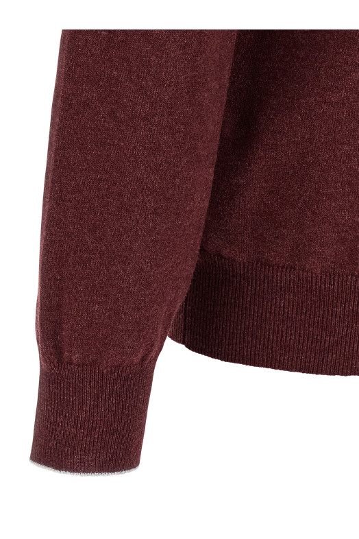 Cashmere polo shirt Bordeaux Cashmere polo shirt Bordeaux