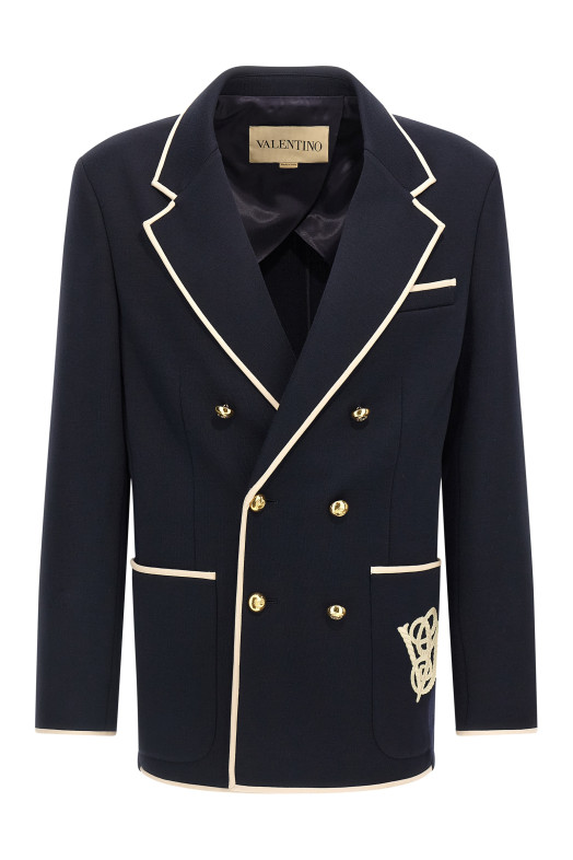 Valentino Garavani double-breasted blazer Blue
