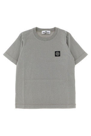 Футболка з логотипом Сіра STONE ISLAND JUNIOR K2S162100002S0047V0064 Футболка з логотипом Сіра STONE ISLAND JUNIOR K2S162100002S0047V0064