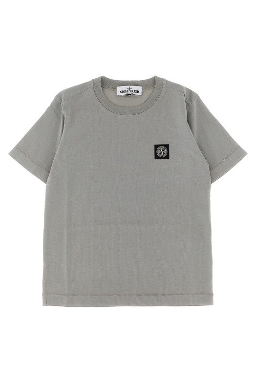 Футболка з логотипом Сіра STONE ISLAND JUNIOR K2S162100002S0047V0064 Футболка з логотипом Сіра STONE ISLAND JUNIOR K2S162100002S0047V0064