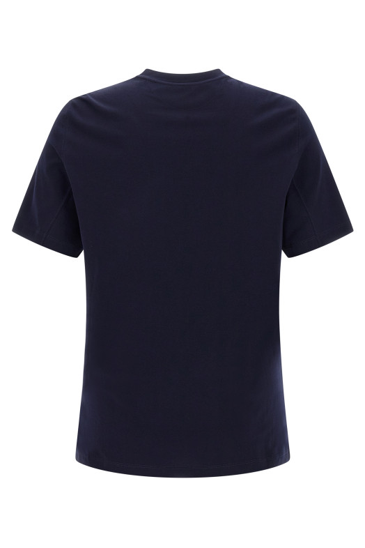 Футболка з логотипом, синя BRUNELLO CUCINELLI M0B138440CD325 Футболка з логотипом, синя BRUNELLO CUCINELLI M0B138440CD325