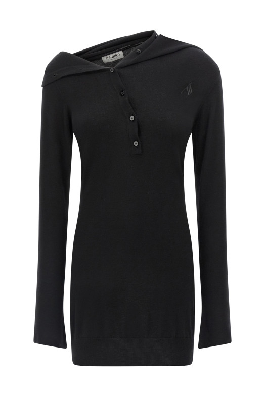 Кашемировое платье Черный THE ATTICO 251WCA00442100 Кашемировое платье Черный THE ATTICO 251WCA00442100