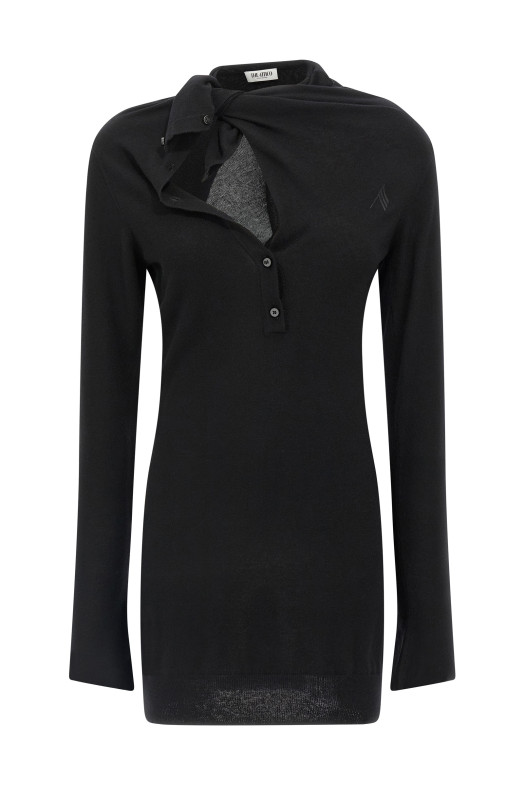 Кашемировое платье Черный THE ATTICO 251WCA00442100 Кашемировое платье Черный THE ATTICO 251WCA00442100