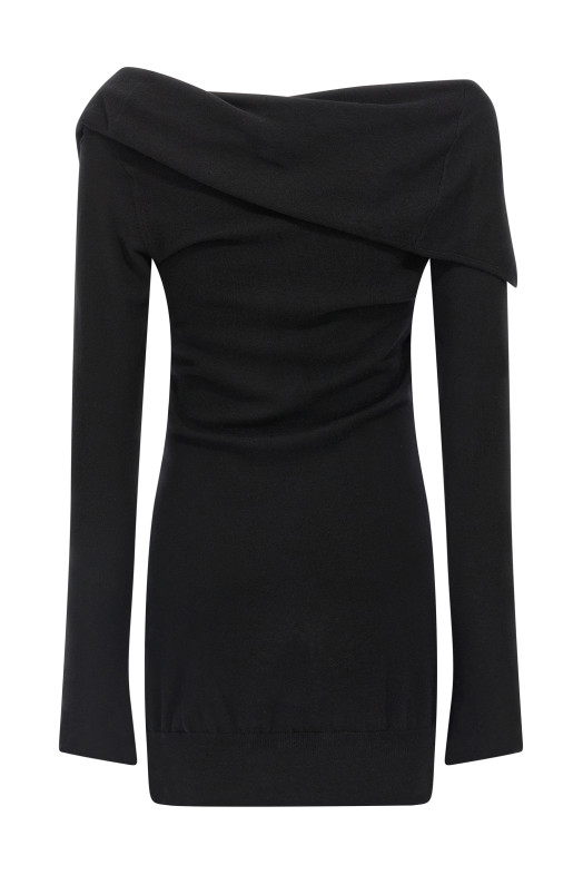 Кашемировое платье Черный THE ATTICO 251WCA00442100 Кашемировое платье Черный THE ATTICO 251WCA00442100