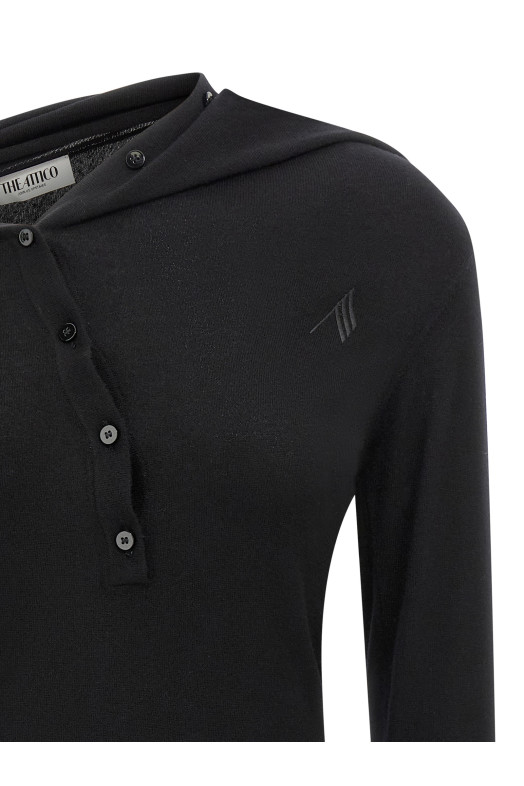 Кашемировое платье Черный THE ATTICO 251WCA00442100 Кашемировое платье Черный THE ATTICO 251WCA00442100