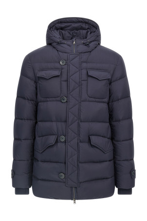 Пуховая куртка «LHERNO 'Eskimo» Синяя PI004ULE12456Z9202 Пуховая куртка «LHERNO 'Eskimo» Синяя PI004ULE12456Z9202