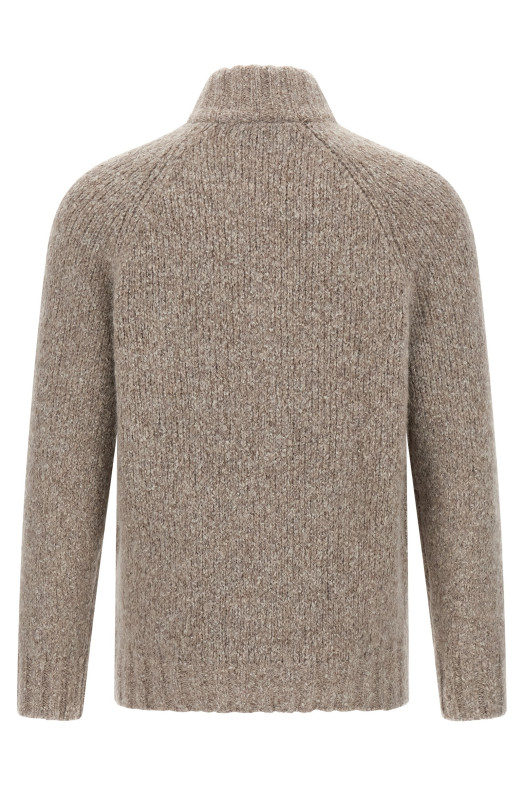 Кардиган з вовни альпаки Сірий BRUNELLO CUCINELLI M2B300716C2421