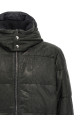 Removable hood down jacket Black Removable hood down jacket Black
