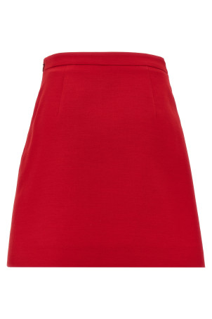 Спідниця Valentino Garavani Crepe Couture, червона B3RACM21CFR9M Спідниця Valentino Garavani Crepe Couture, червона B3RACM21CFR9M