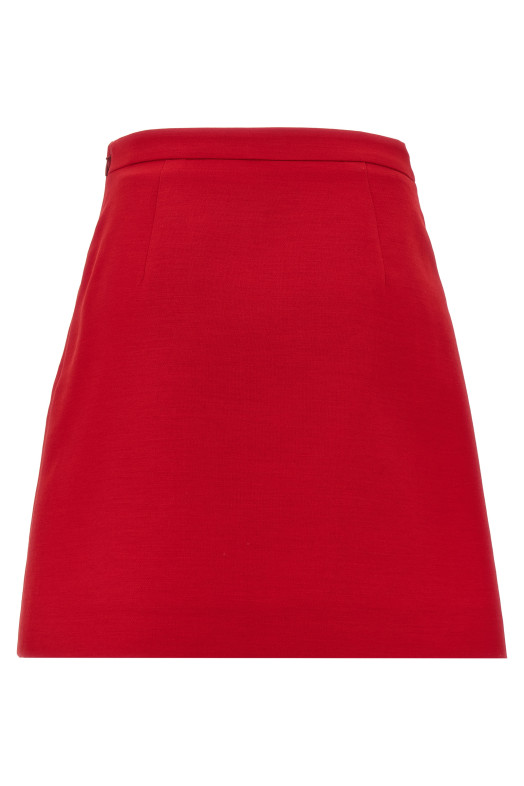 Valentino Garavani Crepe Couture skirt Red