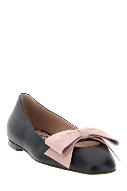 Балетки Valentino Garavani «Bowow» Черные W2S0MS0DDT31A