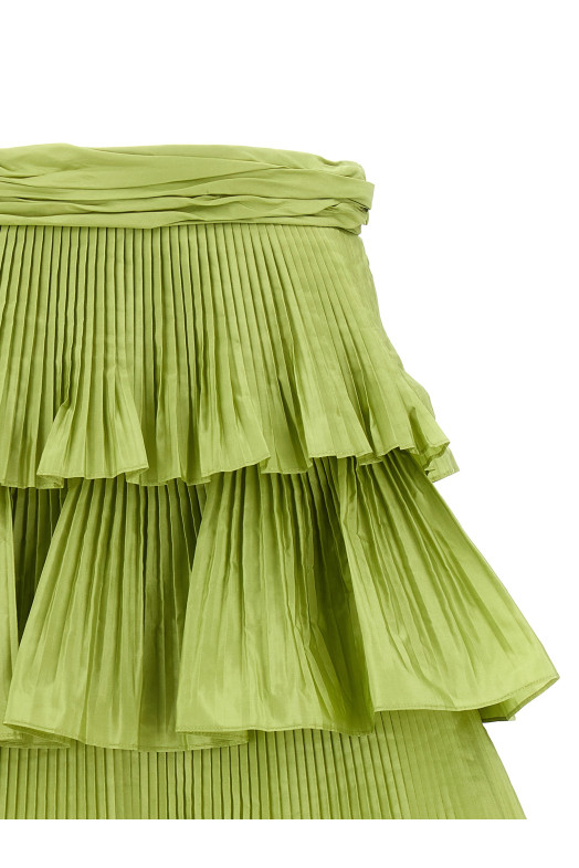 Skirt Velentino Garavani Taffetà Green
