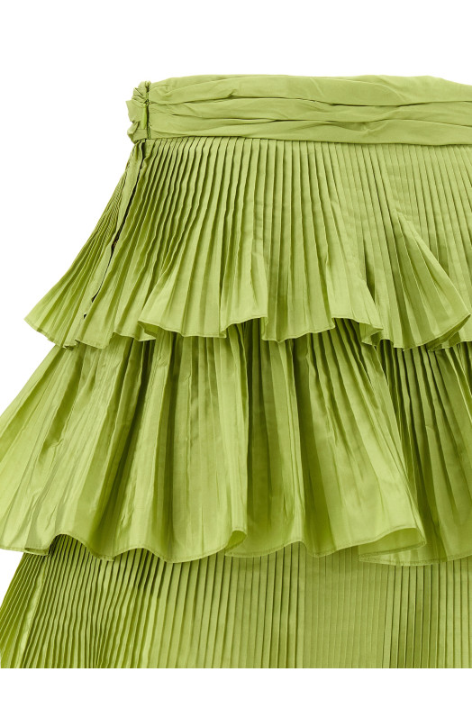Skirt Velentino Garavani Taffetà Green