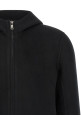 Cashmere wool hooded jacket Black