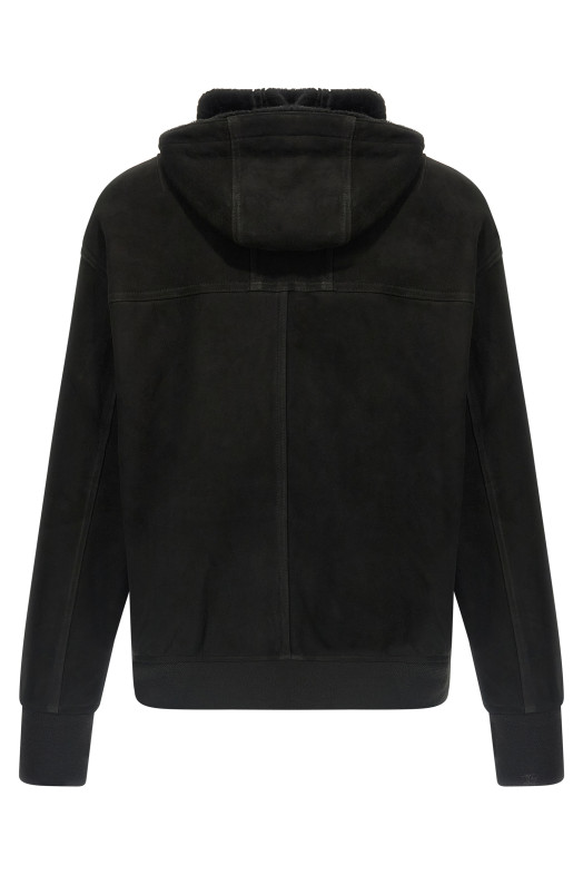 Cotton hooded jacket Black Cotton hooded jacket Black