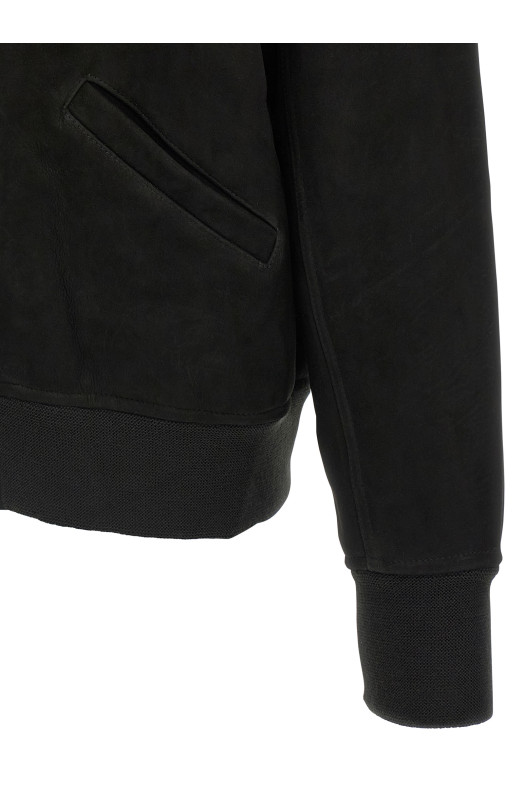 Cotton hooded jacket Black Cotton hooded jacket Black