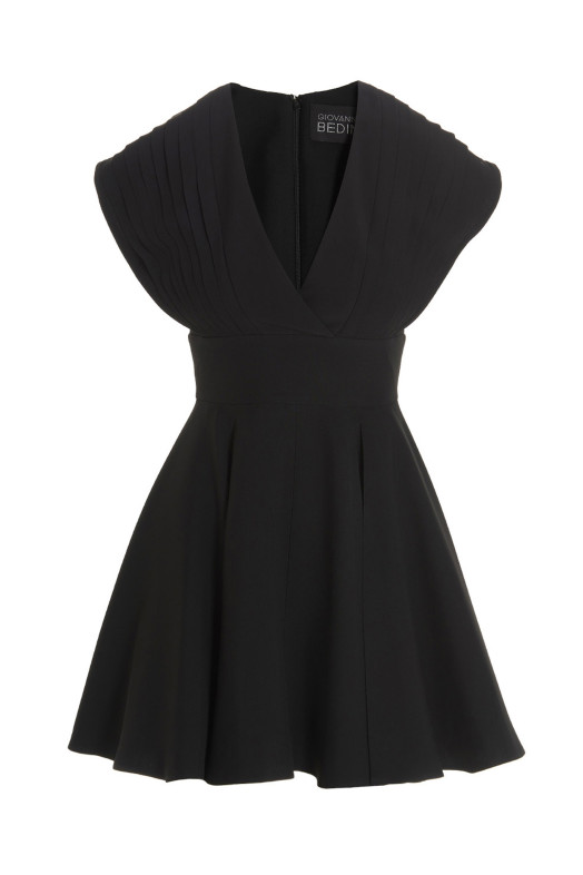 Плісирована міні-сукня Black GIOVANNI BEDIN (501606TE57429000)