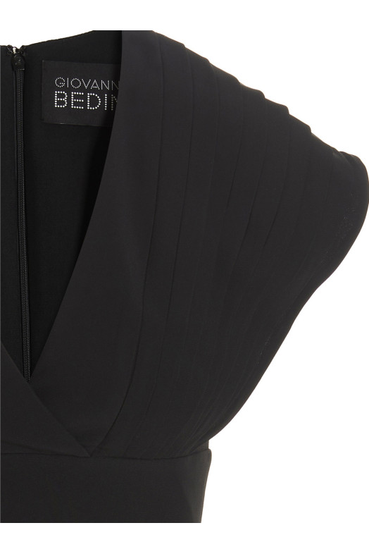 Плісирована міні-сукня Black GIOVANNI BEDIN (501606TE57429000)