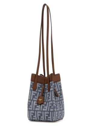 Вышитая ткань мини-сумка-оригами через плечо FENDI (8BS083AUT4) Вышитая ткань мини-сумка-оригами через плечо FENDI (8BS083AUT4)