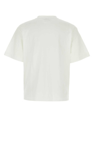 White cotton oversize t-shirt OFF WHITE (OMAA120C99JER005)