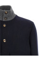 Wool bomber jacket Blue