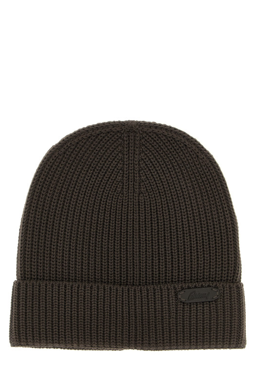 Ribbed wool beanie Brown Ribbed wool beanie Brown
