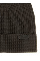 Ribbed wool beanie Brown Ribbed wool beanie Brown
