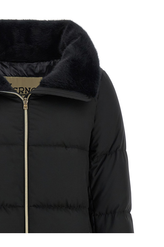 Коротка пухова куртка Чорна HERNO PI002141D12414Z9300 Коротка пухова куртка Чорна HERNO PI002141D12414Z9300