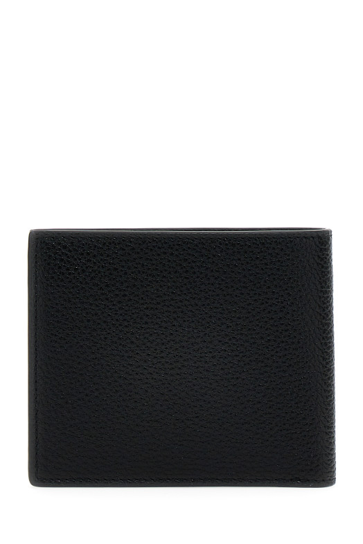 Logo leather wallet Black Logo leather wallet Black