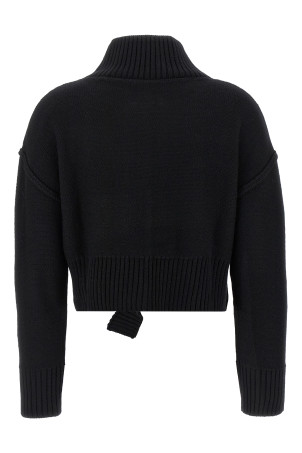 Светр з ефектом потертості Чорний MM6 MAISON MARGIELA S52HA0285M13044900 Светр з ефектом потертості Чорний MM6 MAISON MARGIELA S52HA0285M13044900