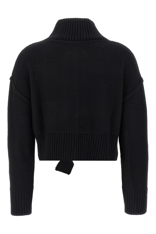 Светр з ефектом потертості Чорний MM6 MAISON MARGIELA S52HA0285M13044900 Светр з ефектом потертості Чорний MM6 MAISON MARGIELA S52HA0285M13044900