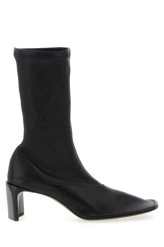 Nappa ankle boots Black