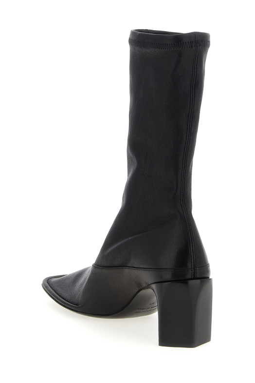 Nappa ankle boots Black