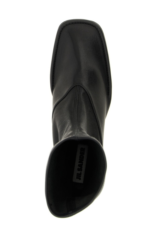 Nappa ankle boots Black