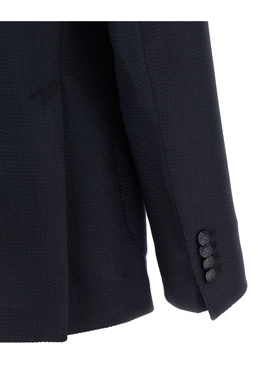Micro squares blazer Blue