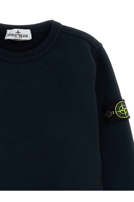 Світшот з логотипом Чорний STONE ISLAND JUNIOR K2S166100001S0A20V0029 Світшот з логотипом Чорний STONE ISLAND JUNIOR K2S166100001S0A20V0029