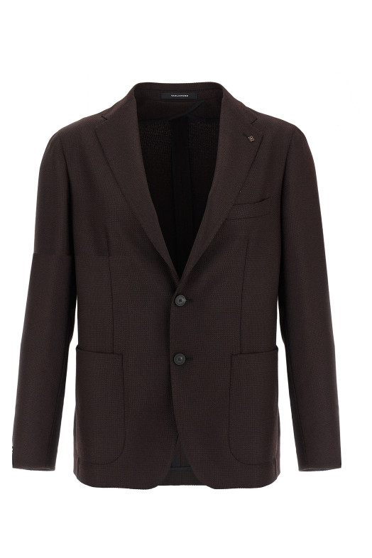 Micro squares blazer Bordeaux