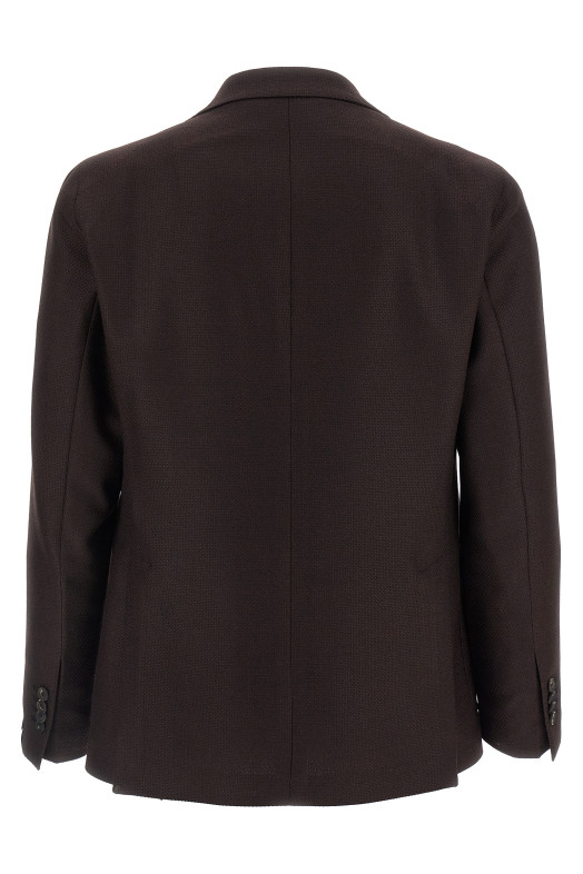 Micro squares blazer Bordeaux
